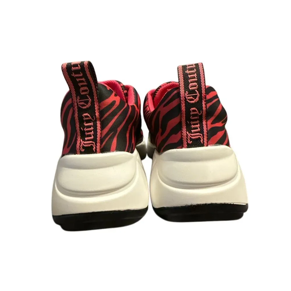Womens‎ Juicy Couture Above It Size 6.5 NWOT Pink/Black Zebra Sporty Tre…